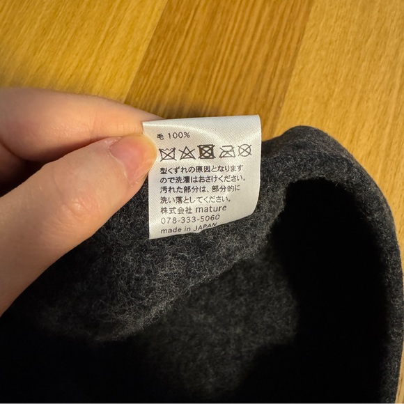 Mature Ha Women Wool 100 Beret Hat Dover Street Market Made in Japan - Picture 5 of 6